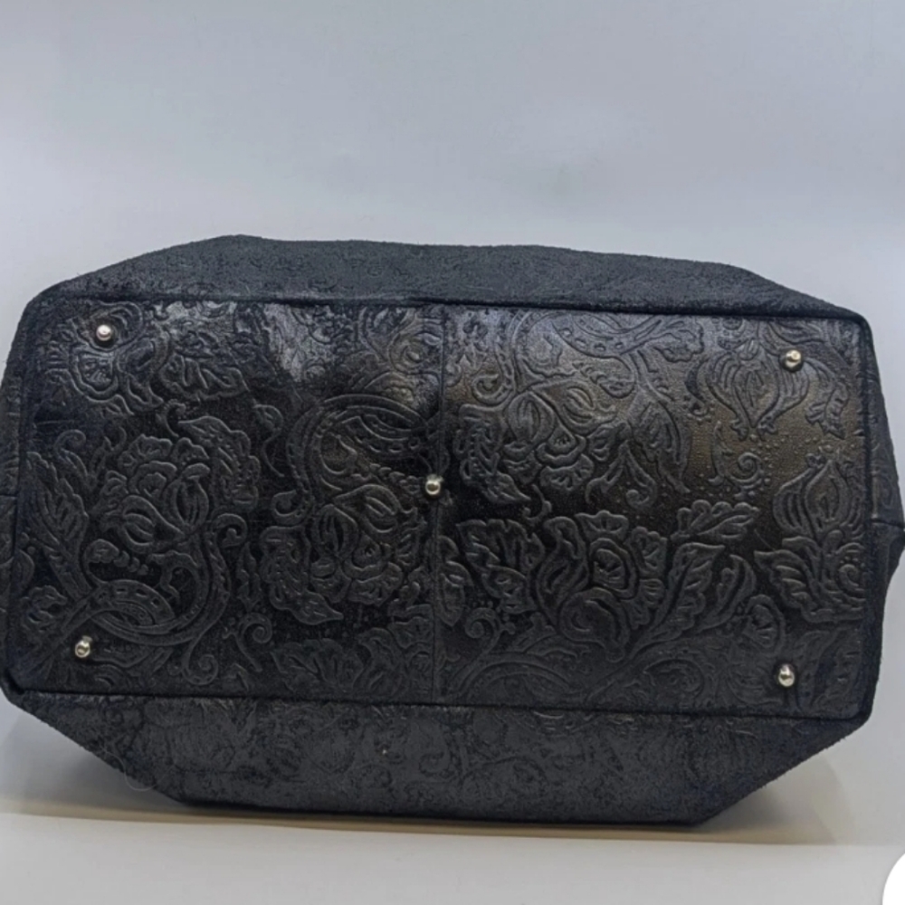 Isadora Italy ♣️Embossed Leather Tote Shoulderbag Crossbody ♣️ - Picture 10 of 15